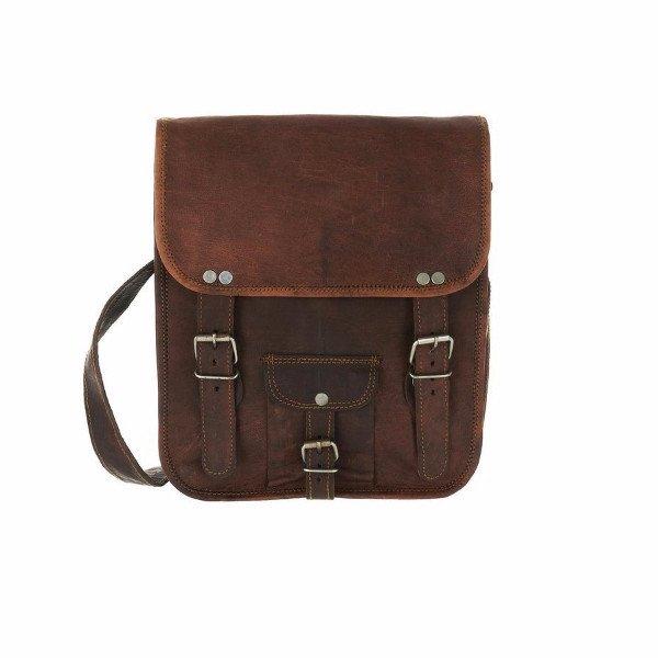 Craftshades – Handcrafted 13″ Retro laptop Leather Bag | 100% Genuine Leather