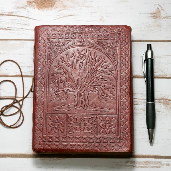 Craftshades – Vintage Beautiful Tree Embossed Unique Design 10″7 Handcrafted Leather Journal/Diary 200 page | 100% Genuine Leather - Image 8