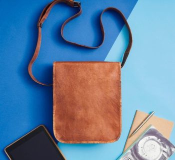 Craftshades - Crossbody Handcrafted Small Leather Sling Bag for men | 100% Genuine Leather