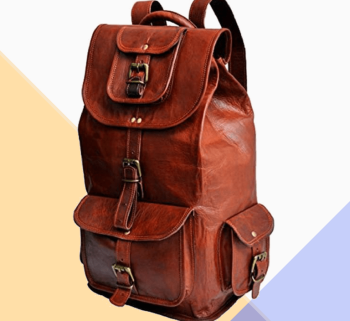 Craftshades – Multiple Pockets 18 Inch Handcrafted Leather Pittu Bag | 100% Genuine Leather