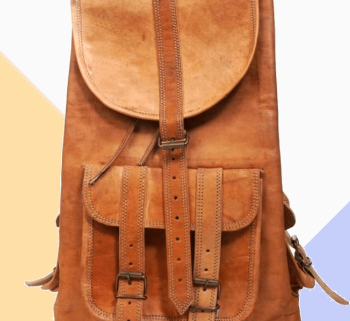 Craftshades – 4 Pockets 20 Inch Handcrafted Leather Pittu Bag | 100% Genuine Leather