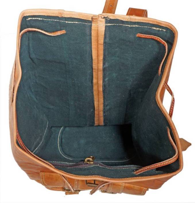 Craftshades – 4 Pockets 20 Inch Handcrafted Leather Pittu Bag | 100% Genuine Leather - Image 3