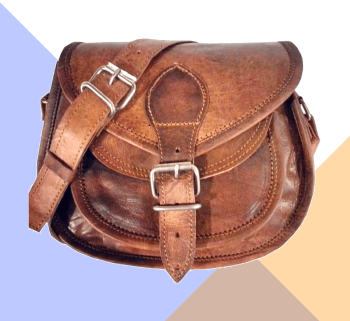 Craftshades - 11"9 Crossbody Handcrafted Small Leather Sling Bag for Women | 100% Genuine Leather
