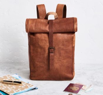 Leather office school college Side bag shoulder bag  | Men's Roll-top Leather Bags