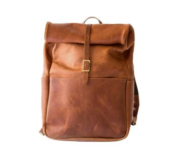 Craftshades - 100% Genuine Roll 13*18 Inch Goat Leather Shoulder Backpack | Unisex