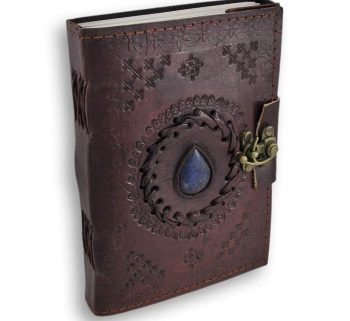 Craftshades – Vintage Water Drop Stone Embossed Unique Design 7″5 Handcrafted Leather Journal/Diary 200 page | 100% Genuine Leather