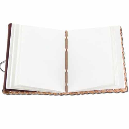 Craftshades – Plain Brown Shaded 7″5 Handcrafted Leather Journal/Diary 200 page | 100% Genuine Leather - Image 2