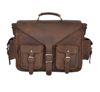 Craftshades – 11*15 Inch Handcrafted buffalo Leather Messenger Bag | 100% Genuine Leather