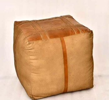 Cube Leather Bean Bag