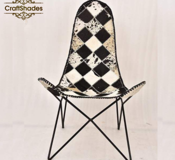 Leather heron  Butterfly Chair