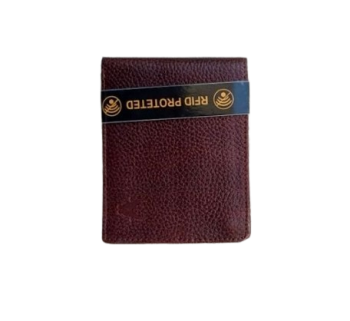 CraftShades RFID Protected Genuine High Quality Leather Wallet for Men (Brown)