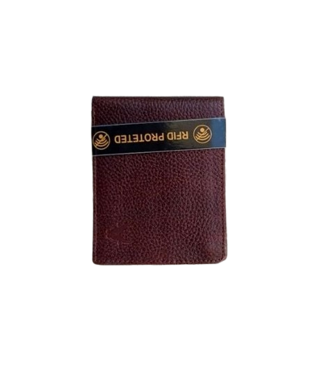 CraftShades RFID Protected Genuine High Quality Leather Wallet for Men (Brown)