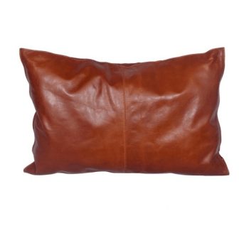 100% Goat Leather Cushion with cotton sofa cover