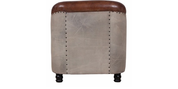 Leather Canvas Polo Sofa - Image 2