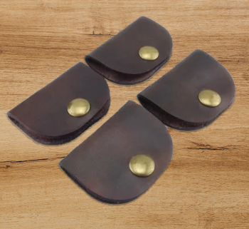 pure leather cable holder Earphone Cable Organizer