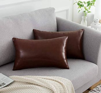 100% Leather sofa Cushion cover