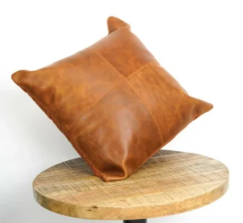 100% buffalo Leather sofa Cushion cover