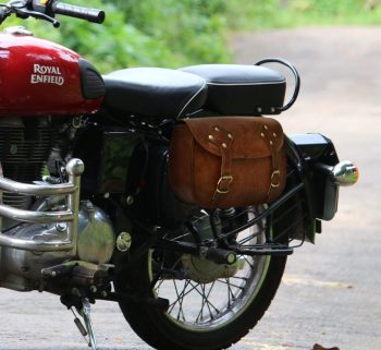 Handcrafted Leather Motorcycle Bag