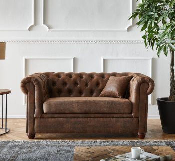 Craftshades Vintage 2- Seater Chesterfield Sofa