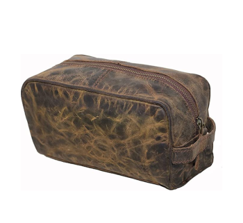 Craftshades Leather Toiletry Bag For Men Women