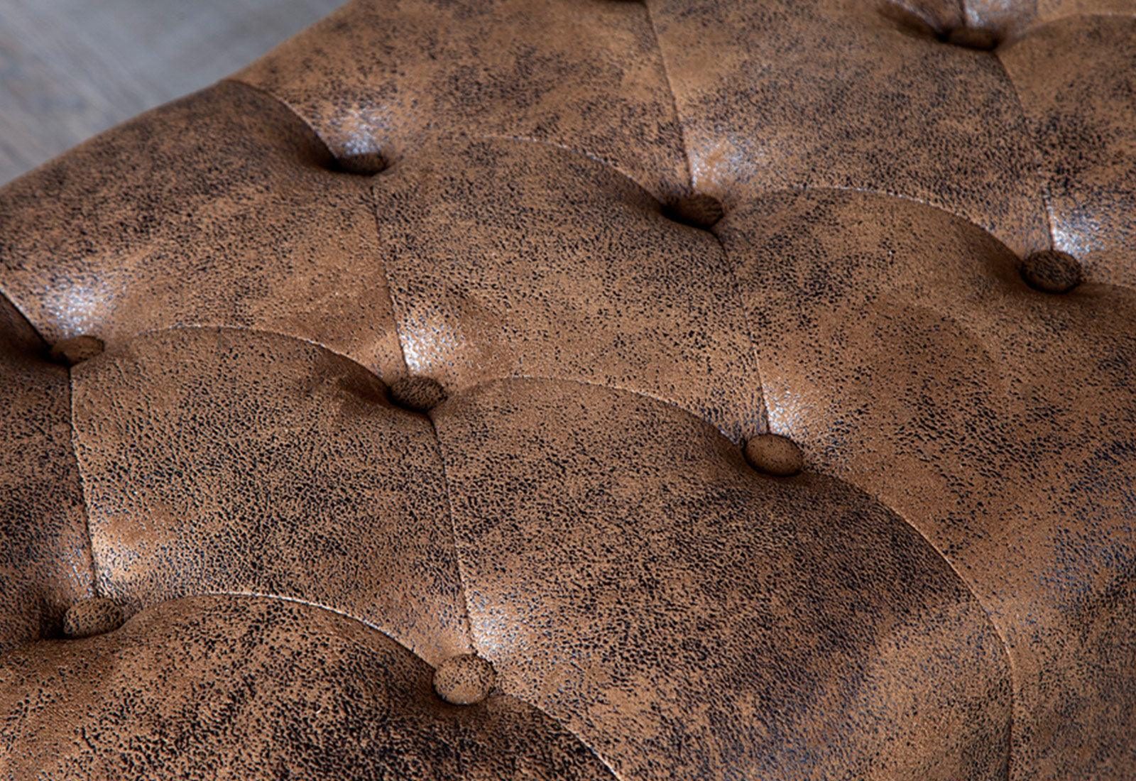 Craftshades Chesterfield Buff Leather Ottoman (Copy) - Image 4