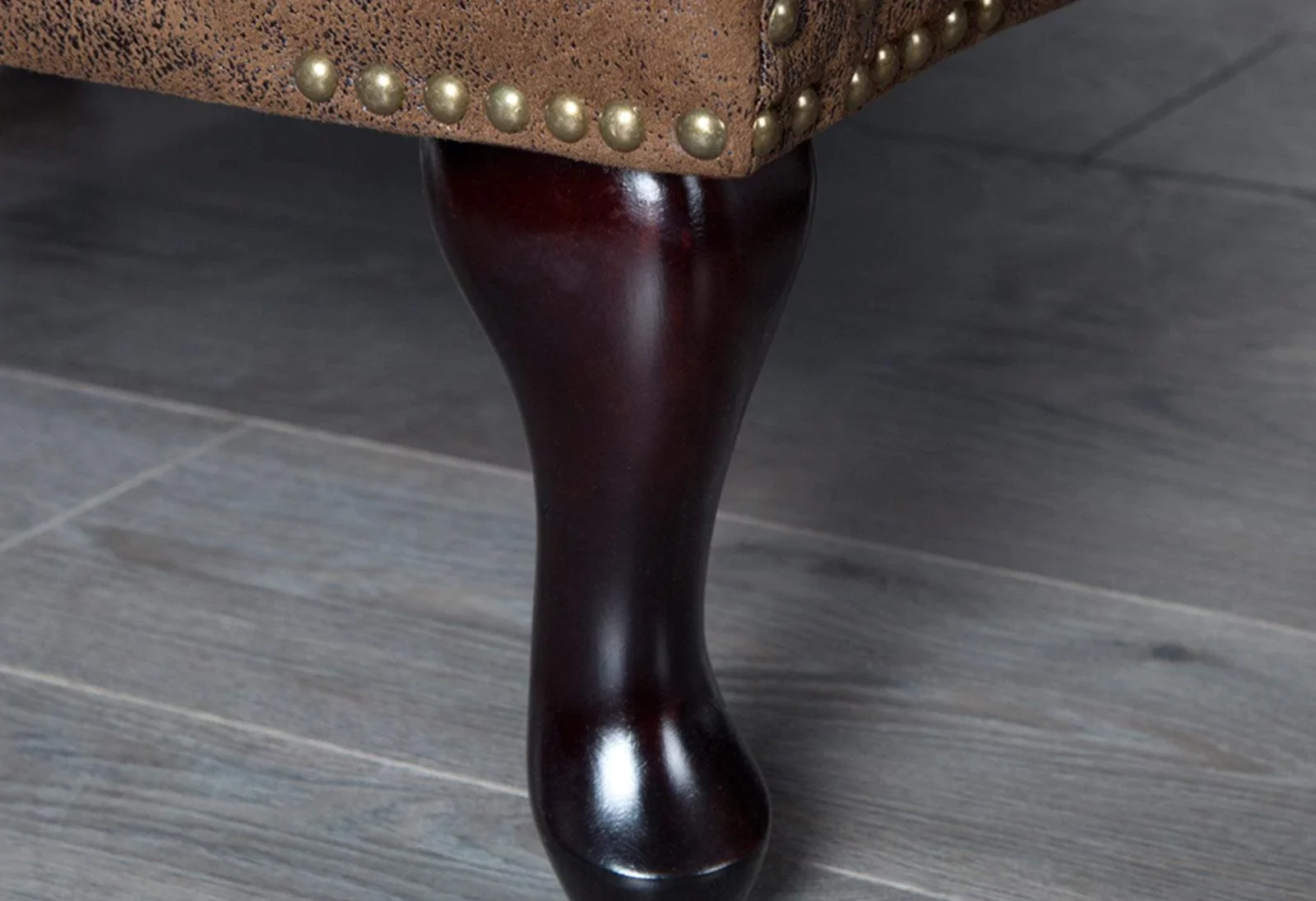 Craftshades Chesterfield Buff Leather Ottoman (Copy) - Image 5