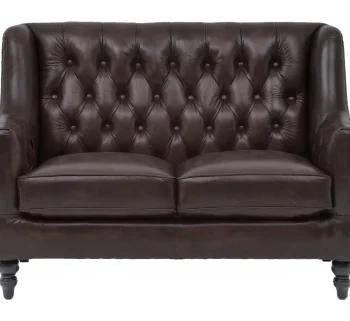 Craftshades Colonial Brown Chesterfield 2 seater Sofa