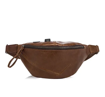 CraftShades Vintage Brown Leather Unisex Fanny Packs Hip Pack Waist Bag