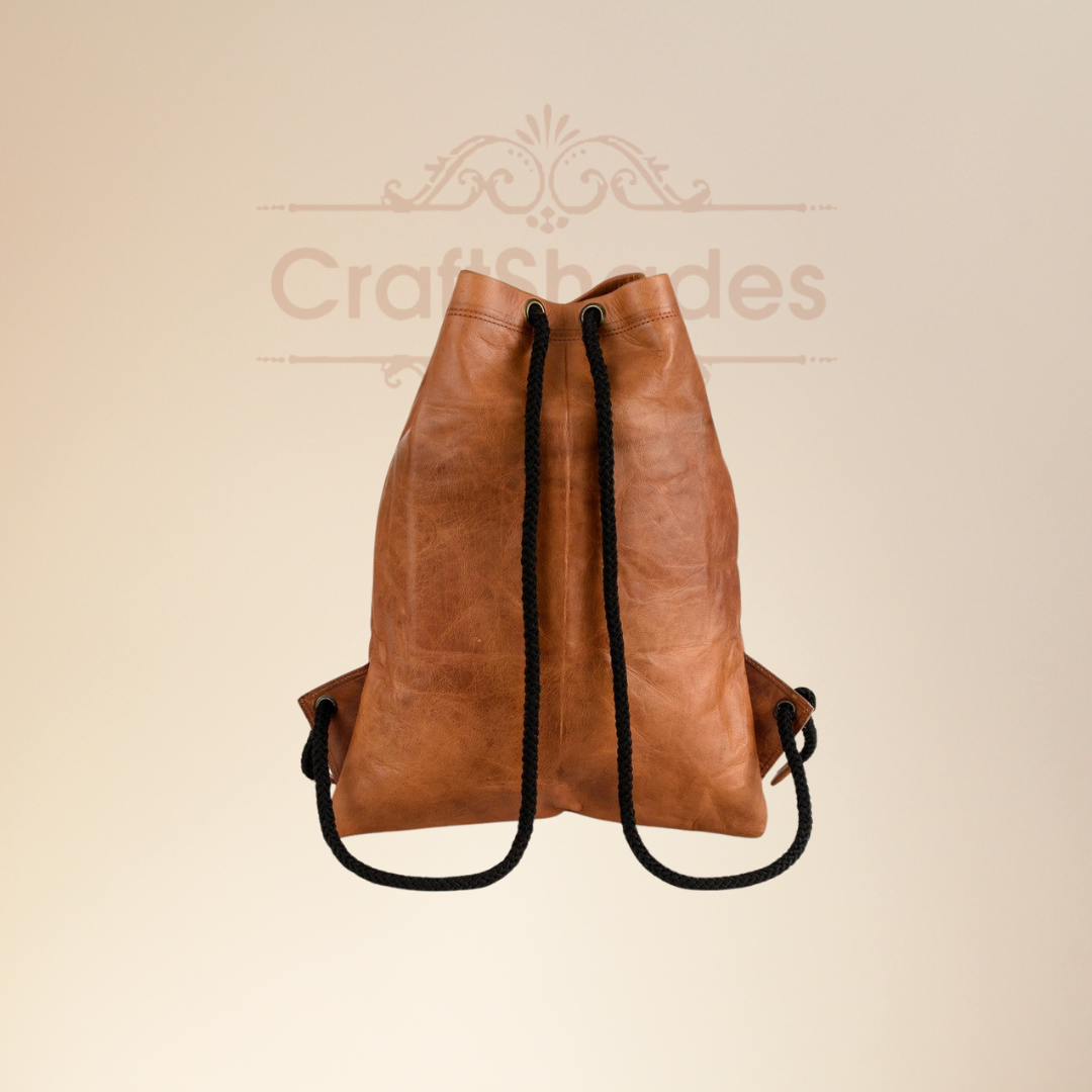 Craftshades –Leather 13*18 inch Gym Bag | 100% Genuine Leather - Image 2