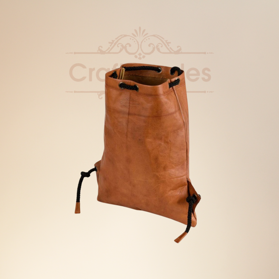 Craftshades –Leather 13*18 inch Gym Bag | 100% Genuine Leather - Image 3