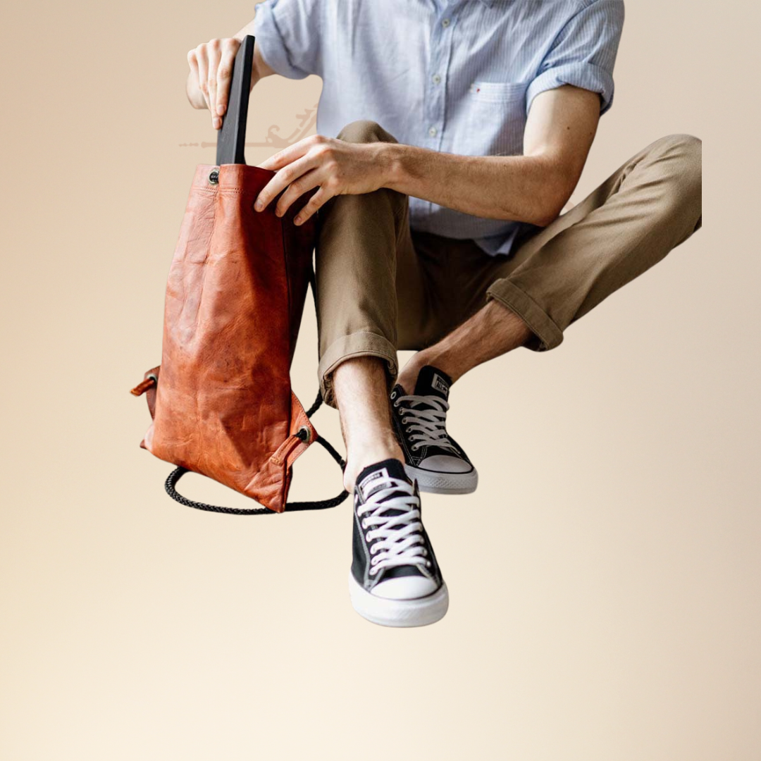 Craftshades –Leather 13*18 inch Gym Bag | 100% Genuine Leather - Image 4