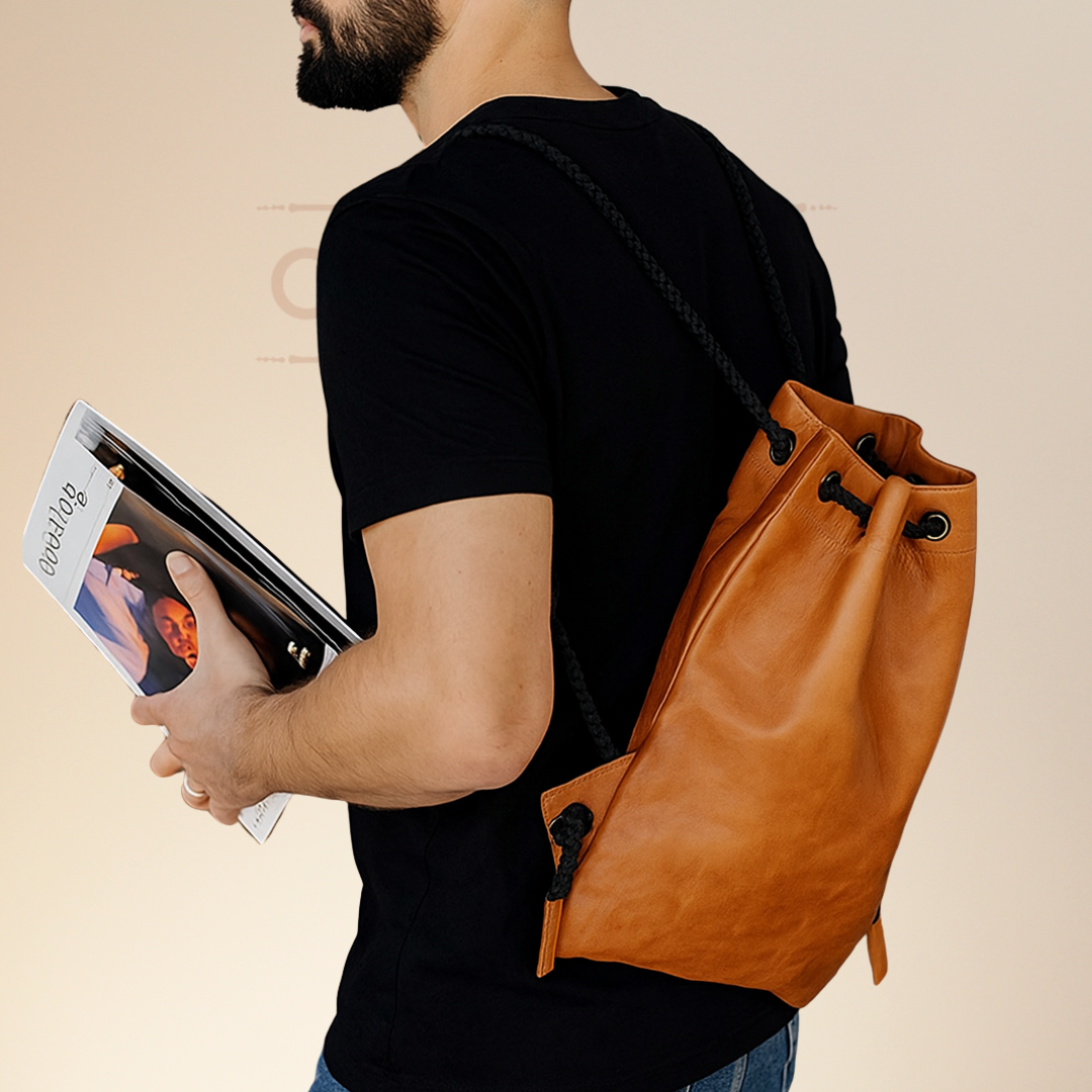 Craftshades –Leather 13*18 inch Gym Bag | 100% Genuine Leather - Image 7