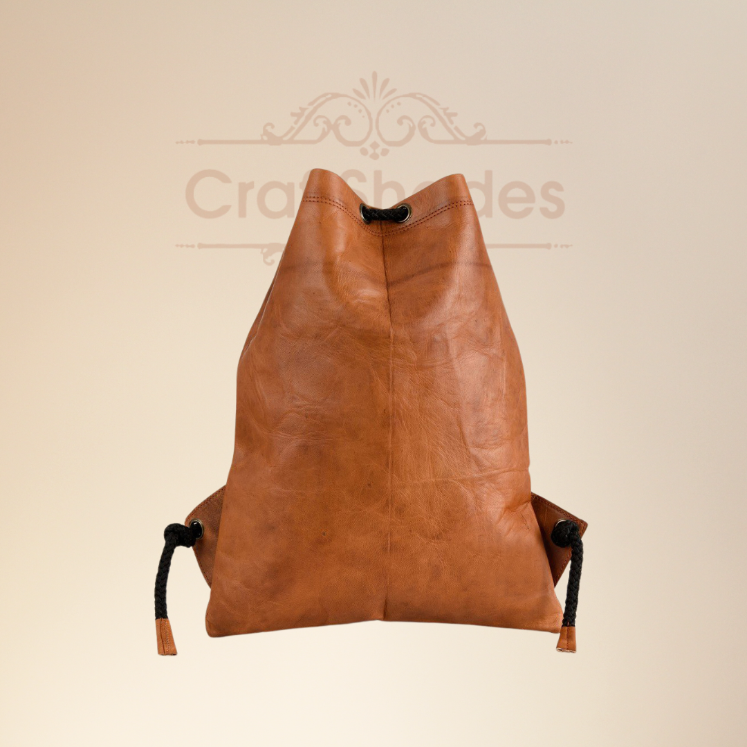 Craftshades –Leather 13*18 inch Gym Bag | 100% Genuine Leather - Image 9