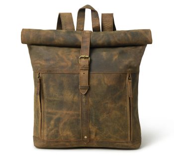 CraftShades Vintage buffalo leather backpack for men's & womens