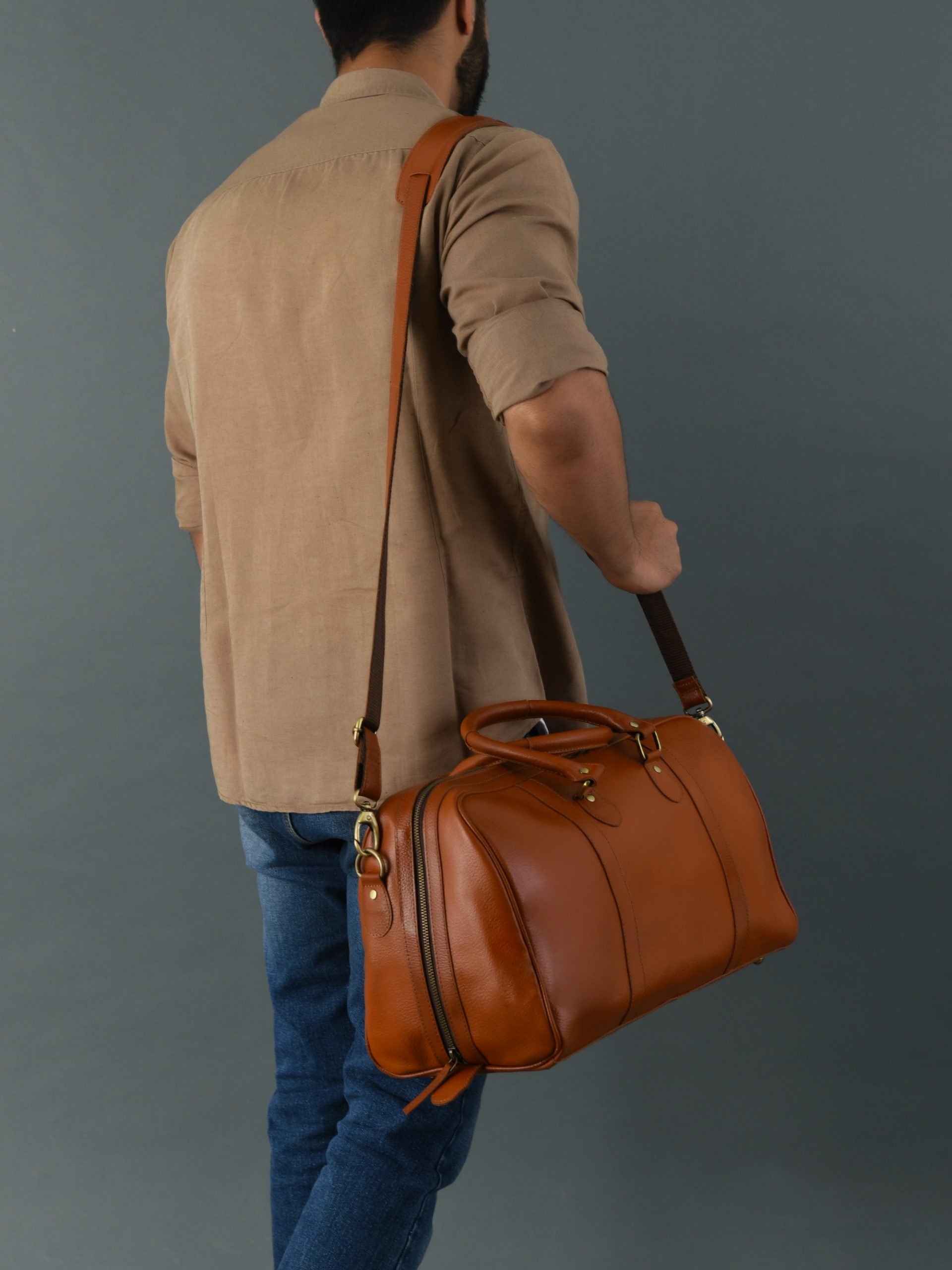 CraftShades buffalo leather duffle bag - Travel , Gym - Image 3