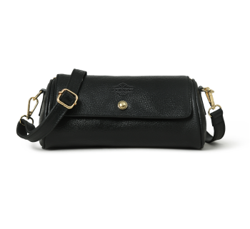Buffalo Leather woman clutch bag (Black)