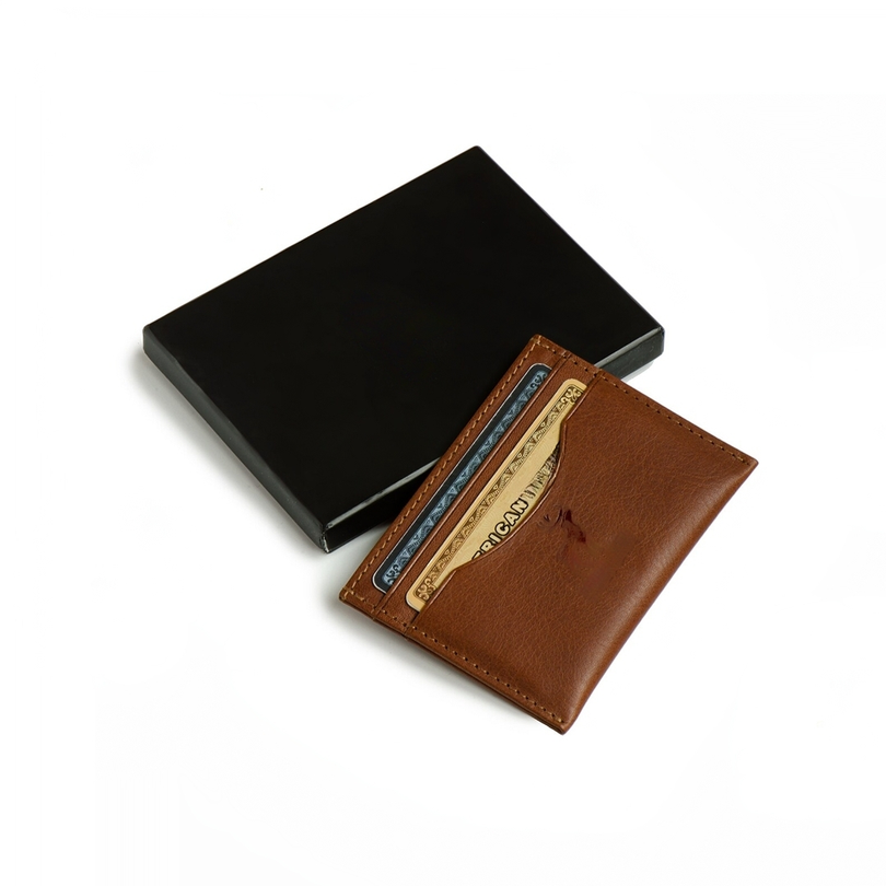 Mens Slim Wallet Leather