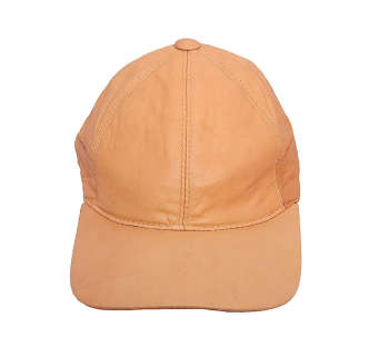 CraftShades Leather Cap Unisex Free Size