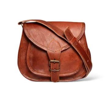 Craftshades - 9*11 Inch Crossbody Handcrafted Small goat Leather Unisex Sling Bag | 100% Genuine Leather