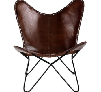 Craftshades Handcrafted Butterfly chair Buffalo leather