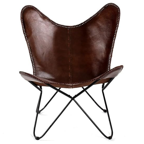 Craftshades Handcrafted Butterfly chair Buffalo leather