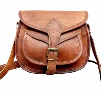 Craftshades - 9*11 Inch Crossbody Handcrafted Small Goat Leather Sling Bag for Women | 100% Genuine Leather