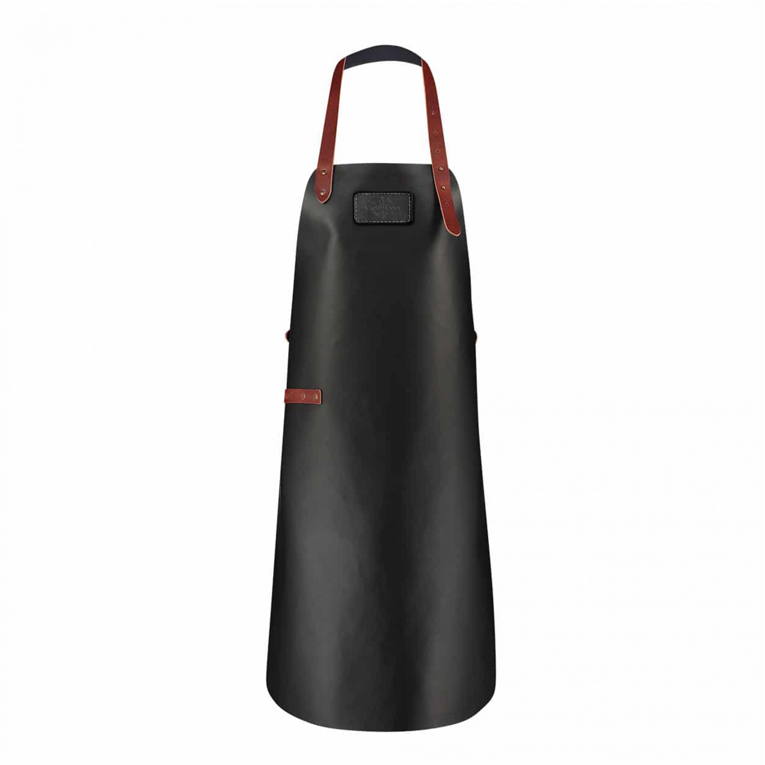 CraftShades leather Apron for Men Black Colour