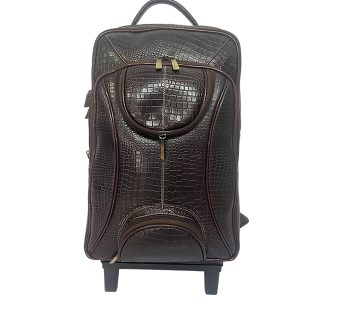 Leather Backpack For men office use with laptop compartment (Brown)