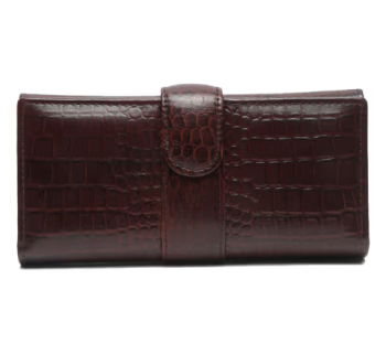 Women brown Leather Clutch