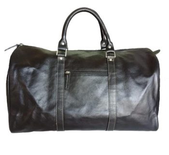 Leather Black Duffle Bag