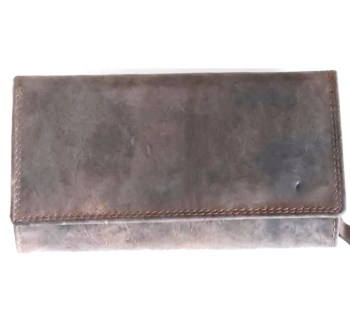 Brown buffalo hunter Leather Clutch