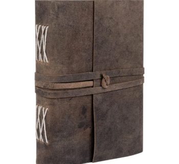 CraftShades - Leather Diary Antique Handmade Journal with Plain Paper for Men and Women, Gift for Raksha Bandhan as Art Sketchbook, Travel Diary and Notebooks to Write 6 x 8 Inch (Plain Paper)