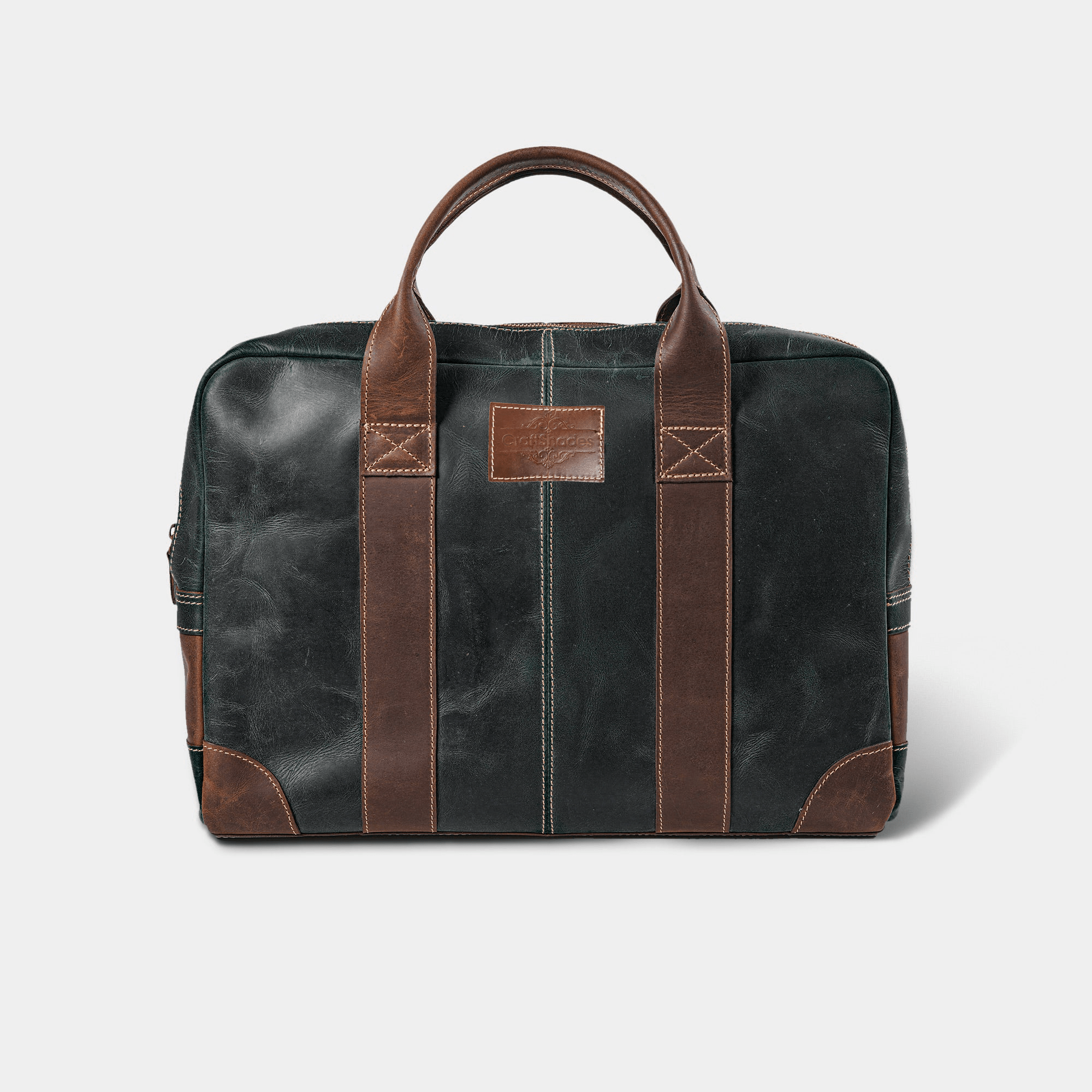 Buffalo leather Briefcase- Green bag