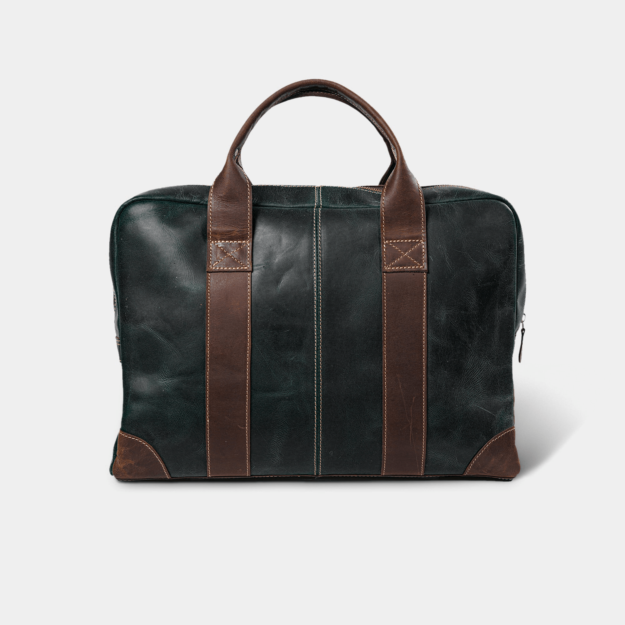 Buffalo leather Briefcase- Green bag - Image 6